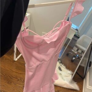 Lucy in the Sky Light Pink Ruffle Dress